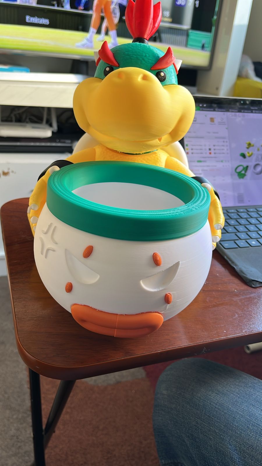Bowser Jr. Palomera Impresa en 3D